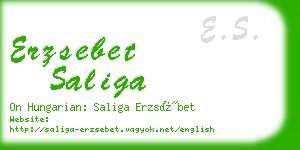 erzsebet saliga business card